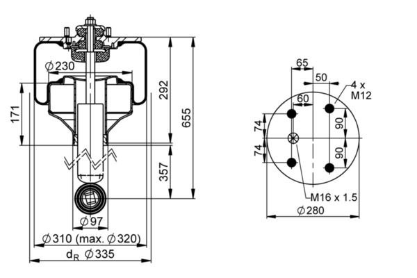 SOFFIETTO, SOSPENSIONE PNEUMATICA