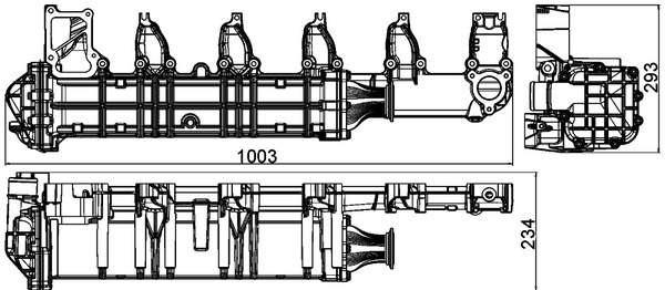 RADIATORE RICIRCILO GAS SCARICO