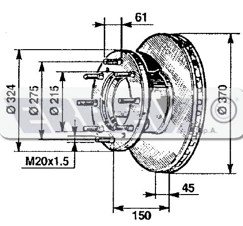 DISCO FRENI C/COL.   120E15-E18