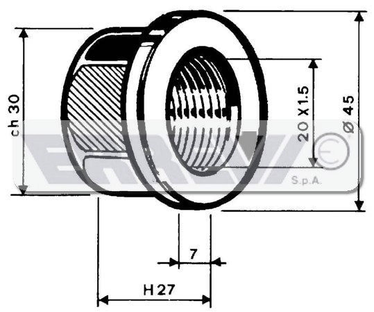 DADO COLONNETTA 20X1,5   EUROC.