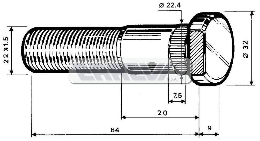 COL.FISS.RUOTA UT22X1,5 EUROST.