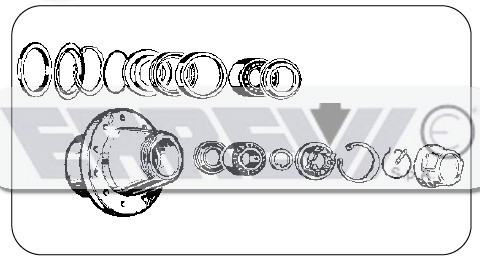 Mozzo ruota completo con SKF c/calotta