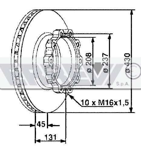DISCO FRENI ANT.D.430    SCANIA