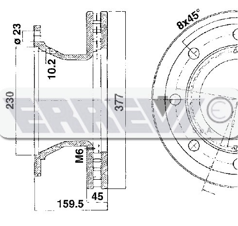 DISCO FRENO 8 FORI D.370    BPW