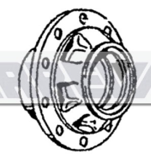 MOZZO RUOTA NUDO     OTTO SAUER