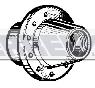 "MOZZO RUOTA NUDO BPW 10/12 T15"""