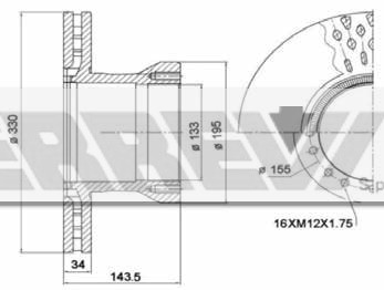 DISCO FR.ANT.D.330 16F      DAF