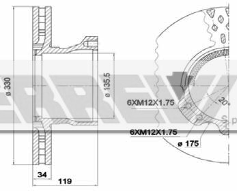 DISCO FR.POST.D.330 12F     DAF