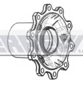 MOZZO RUOTA NUDO        BPW 9T.