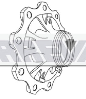 MOZZO RUOTA NUDO    BPW 10-12T.