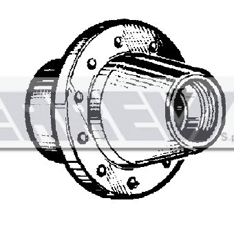 MOZZO RUOTA NUDO      BPW 8/9T.