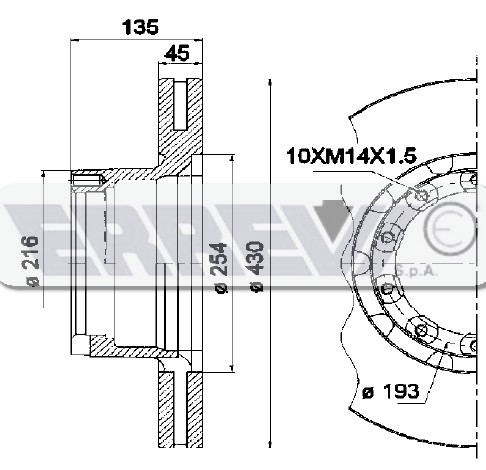 DISCO FRENI D.430      SAF SI9