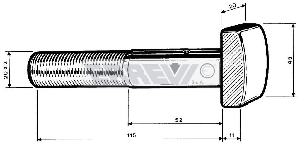 BULLONE RAGG. P. 20X115 T.Q.330