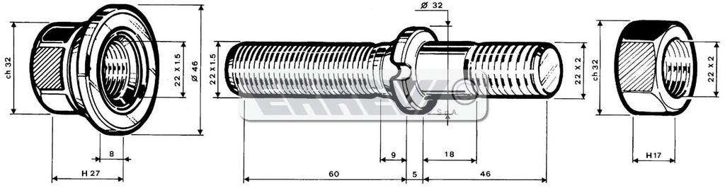 COLONN.COMPL.TIPO MICHELIN VIB.