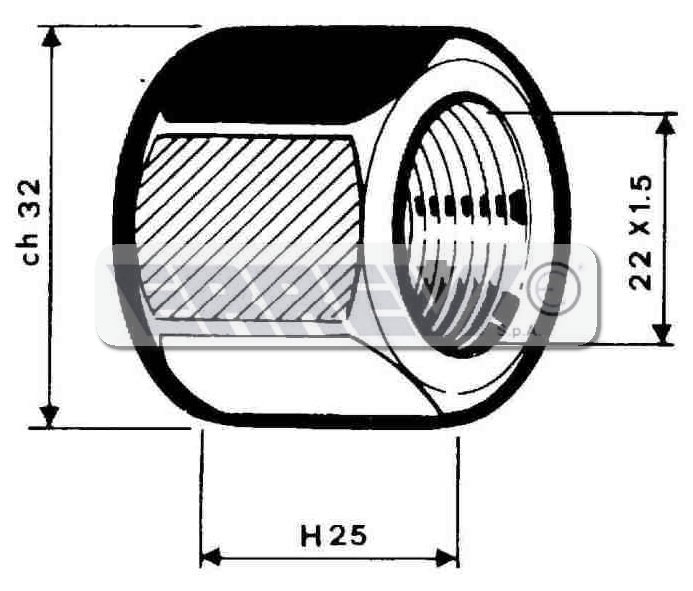 DADO M.22X1,5X25     99065001