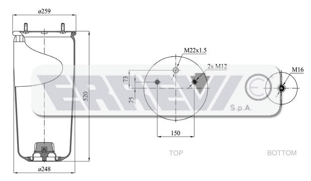 MOLLA SEMI-COMPLETA BPW/MERITOR
