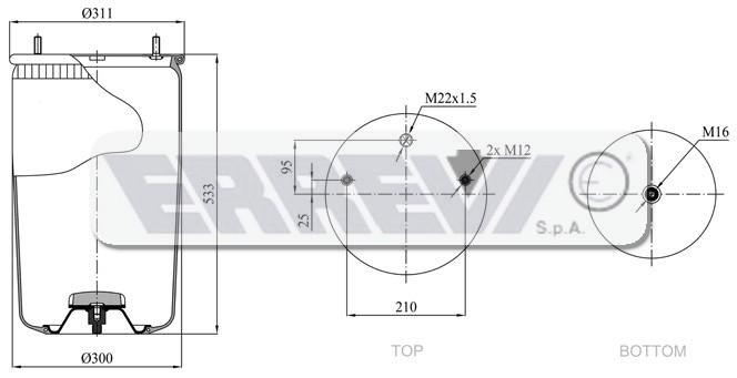 MOLLA SEMI-COMPLETA BPW/MERITOR