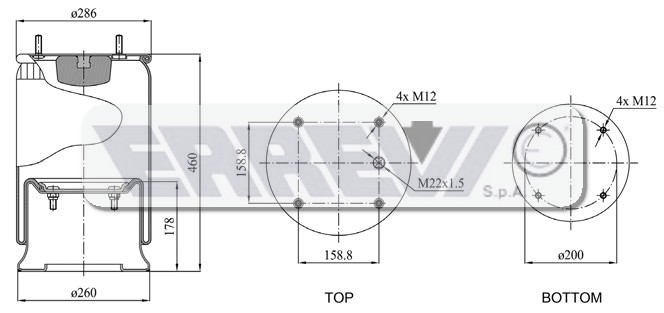MOLLA COMPL.DI PISTONE  MERITOR